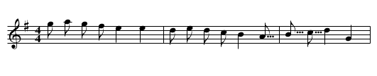 Country Gardens - staff notation