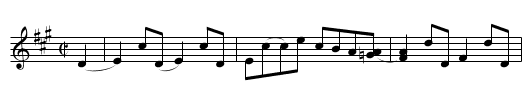 Country Gentleman - staff notation