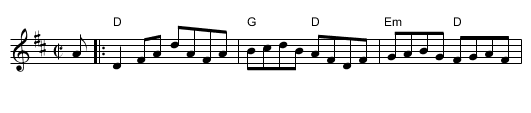Country Lasses Reel - staff notation