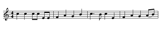 Country Life - staff notation