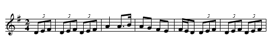 Courente (1) - staff notation
