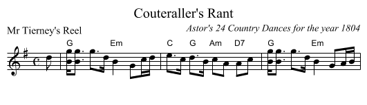 Couteraller's Rant - staff notation