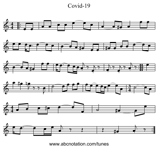 Covid-19 - staff notation