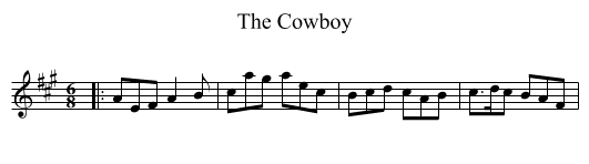 Cowboy, The  - staff notation