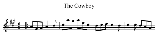 Cowboy, The  - staff notation