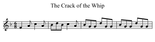 Crack of the Whip, The - staff notation