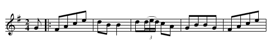 CRACOVIENNE QUICKSTEP - staff notation