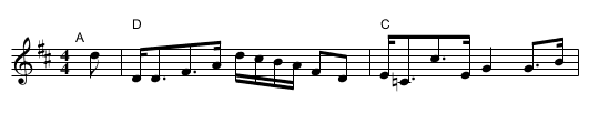 Craigellachie Bridge - staff notation