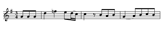 Craigey Rock, The - staff notation