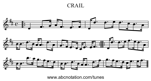 CRAIL - staff notation