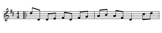 Cran Hill - staff notation