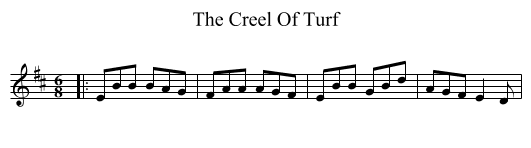 Creel Of Turf, The  - staff notation
