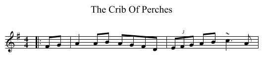 Crib Of Perches, The  - staff notation