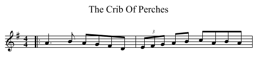 Crib Of Perches, The  - staff notation