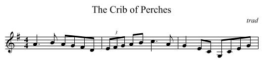 Crib of Perches, The - staff notation