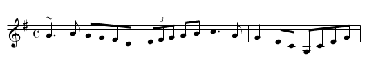 Crib of Perches, The - staff notation