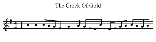 Crock Of Gold, The  - staff notation