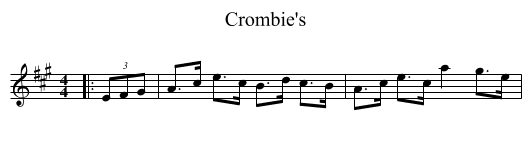 Crombie's - staff notation