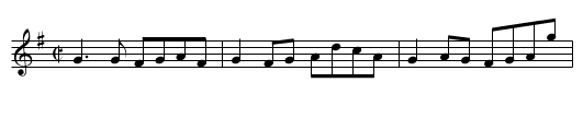 Crooked Road to Dublin, The - staff notation