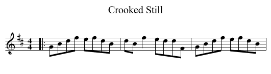 Crooked Still - staff notation