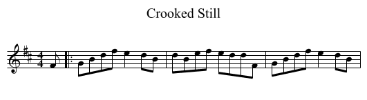 Crooked Still - staff notation
