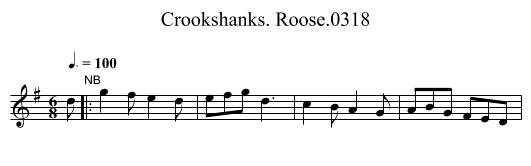 Crookshanks. Roose.0318 - staff notation