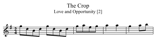 Crop, The - staff notation