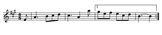 Crosbey Fair - staff notation