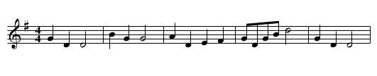 Cross Hand Polka - staff notation