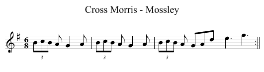 Cross Morris - Mossley - staff notation