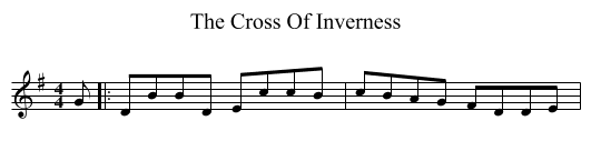 Cross Of Inverness, The  - staff notation