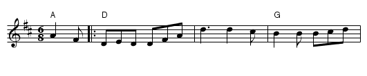 Crossing The Cascades - staff notation