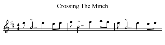 Crossing The Minch - staff notation