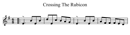 Crossing The Rubicon - staff notation