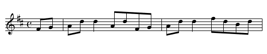 Crossing the Shannon - staff notation