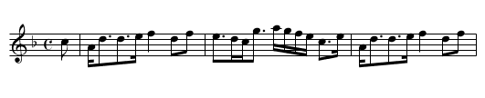 Croughly - a strathspey - staff notation