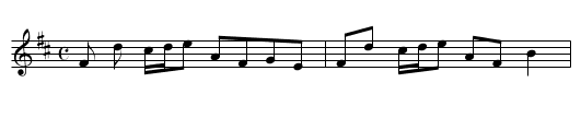 Crowdie Ever Mair - staff notation