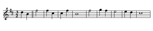 Crown the Year - staff notation