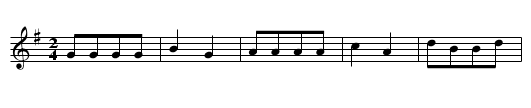 Croydon Frisk - staff notation