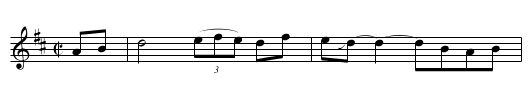 Cruel Willie - staff notation