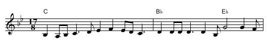 Crveno Jabolko - staff notation