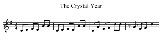Crystal Year, The  - staff notation