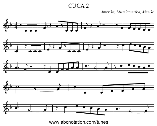 CUCA 2 - staff notation