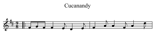 Cucanandy - staff notation