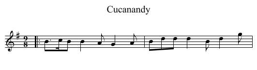 Cucanandy - staff notation