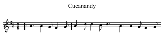Cucanandy - staff notation