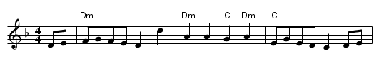 Cuckoo's Nest - staff notation