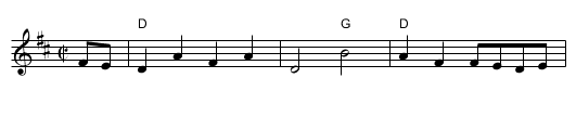 Cucuran's Cross - staff notation