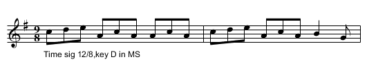 Cuddle me Cuddy. JWDM.07 - staff notation