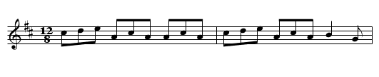 Cuddle me Cuddy - staff notation
